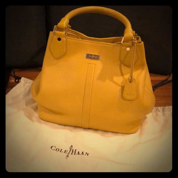 Cole Haan Handbags - Cole Haan Yellow Bucket Purse